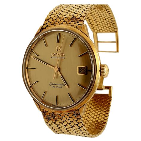 vintage gold omega watches